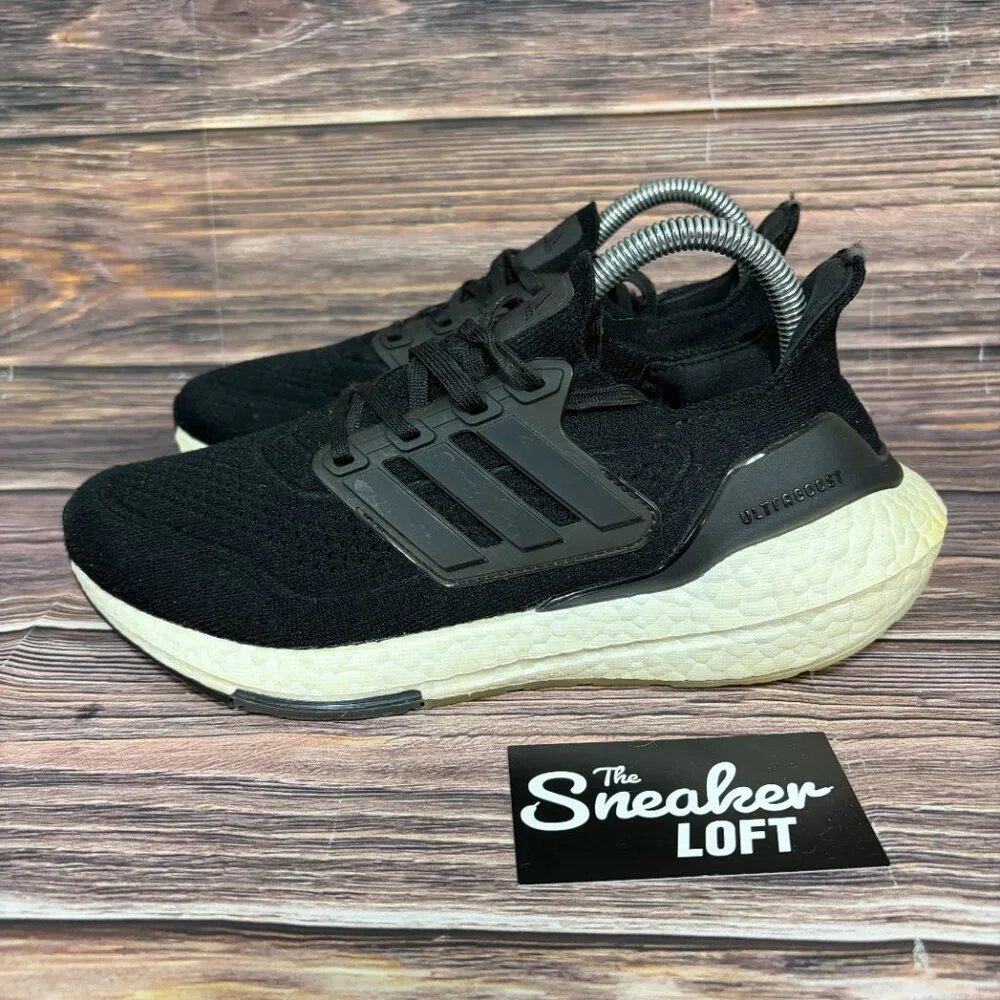 Adidas Ultraboost‎ 21 Women's Black Athletic Running Shoes Size 7.5